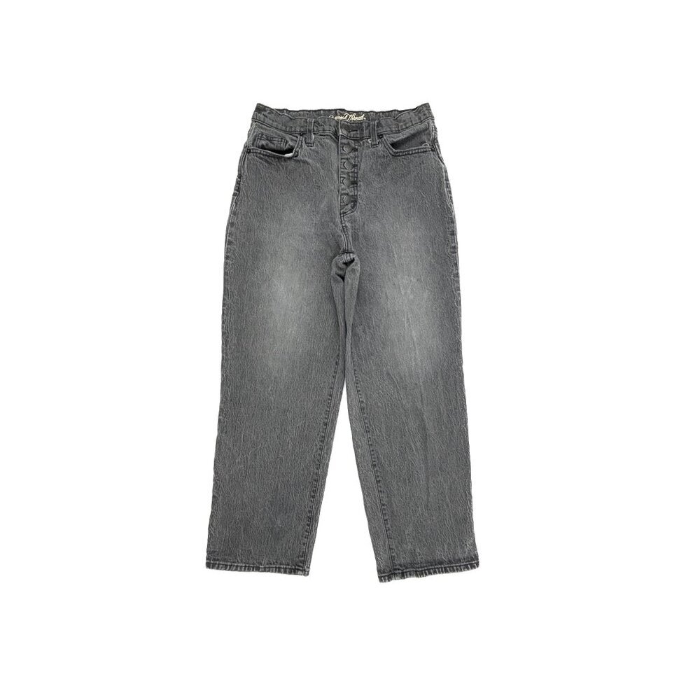 Universal Thread Button Fly Vintage Straight Women's‎ size 8 Gray Denim Jeans